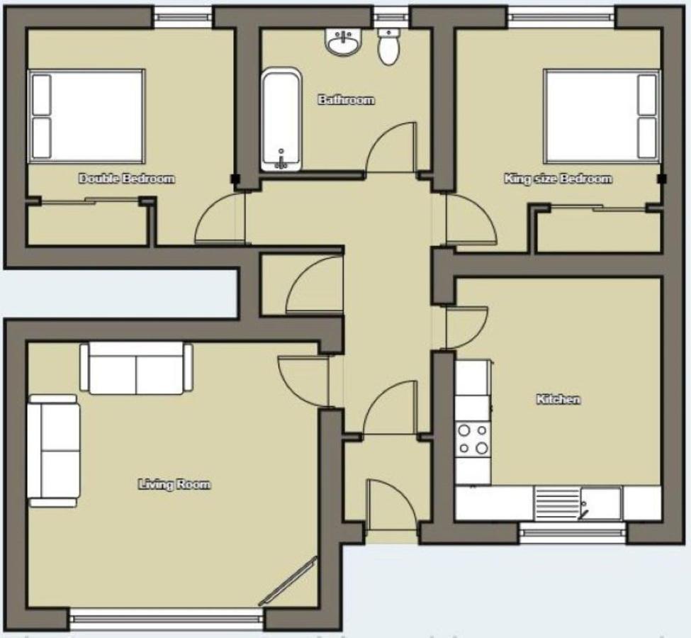 Appartement Hill View 2 Bedroom Free Parking